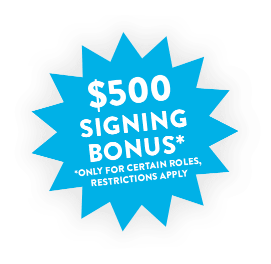 $500 Signing Bonus